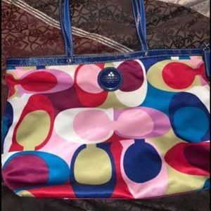 Multi colored Coach bag